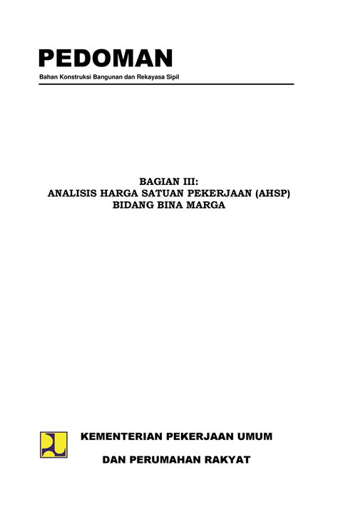 Chapter 1: Konstruksi dan Bina Marga