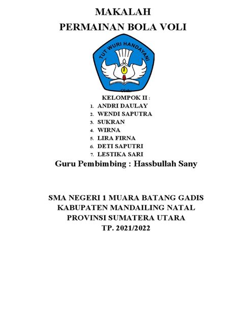 Contoh Daftar Pustaka Bola Voli