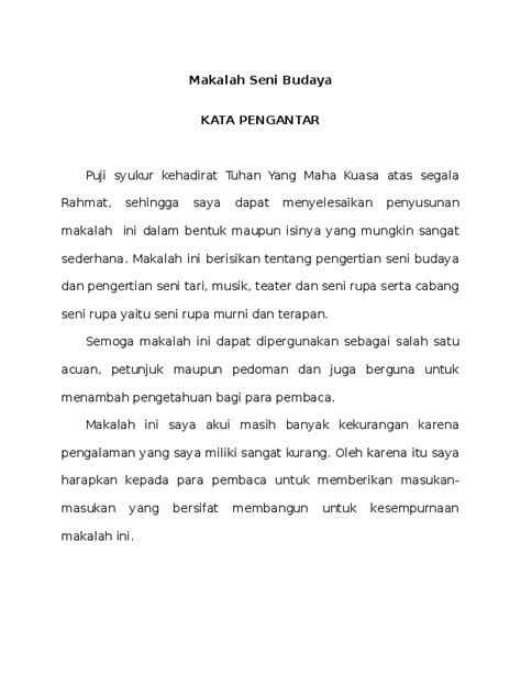 Kriteria Daftar Pustaka Makalah Seni Budaya