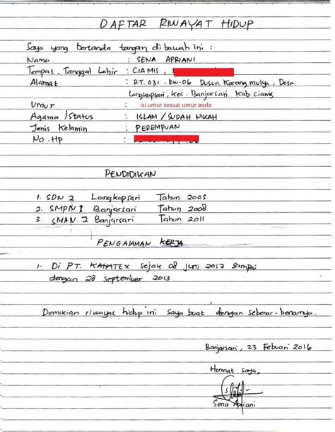 Tips dan Cara Membuat Daftar Riwayat Hidup yang Baik dan Benar