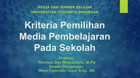 Kriteria Pemilihan SekolahSD