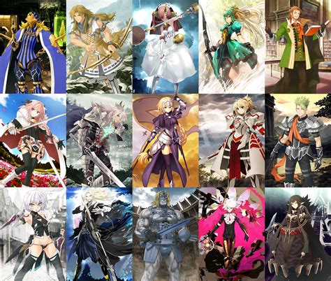 Daftar Servant Fate Apocrypha