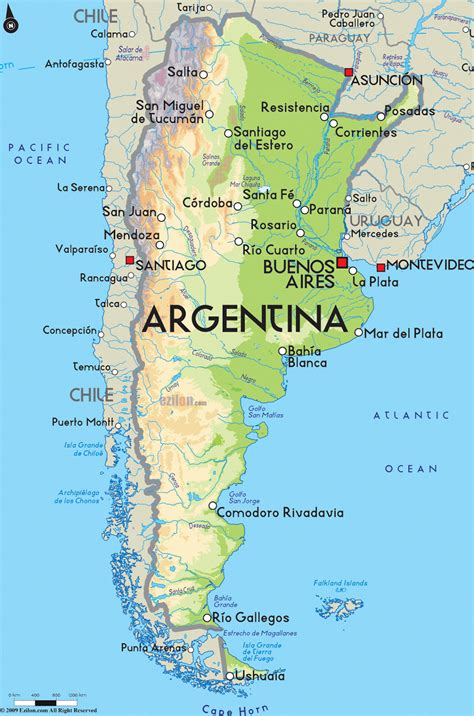 8. Argentina - Luas Wilayah: 2.780.400 km²