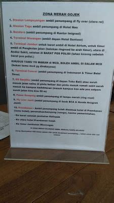 Pengenalan Zona Merah Ojek Online Bandung
