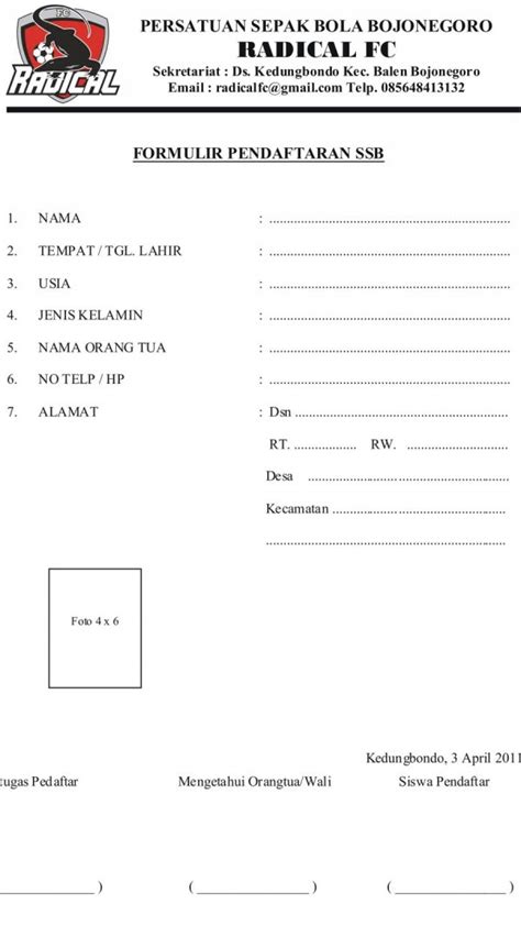 Keperluan Pembuatan Formulir