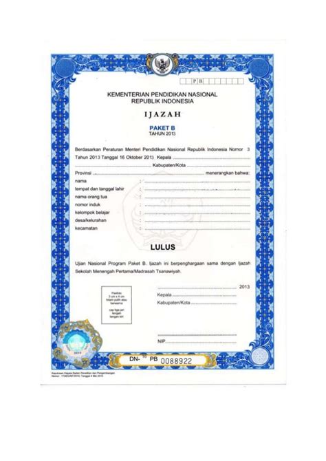 Cara Daftar Ijazah Paket B