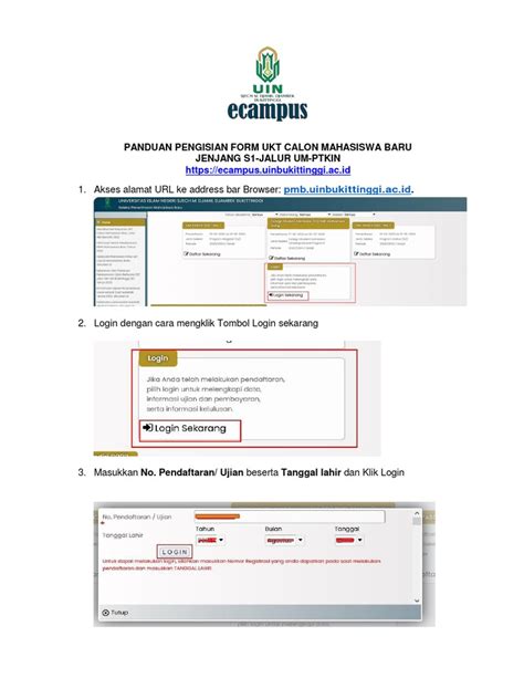 Panduan Daftar Ulang SPT PTKIN