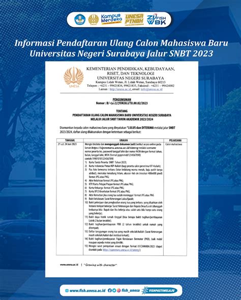 Bagian 2: Keperluan Daftar Ulang
