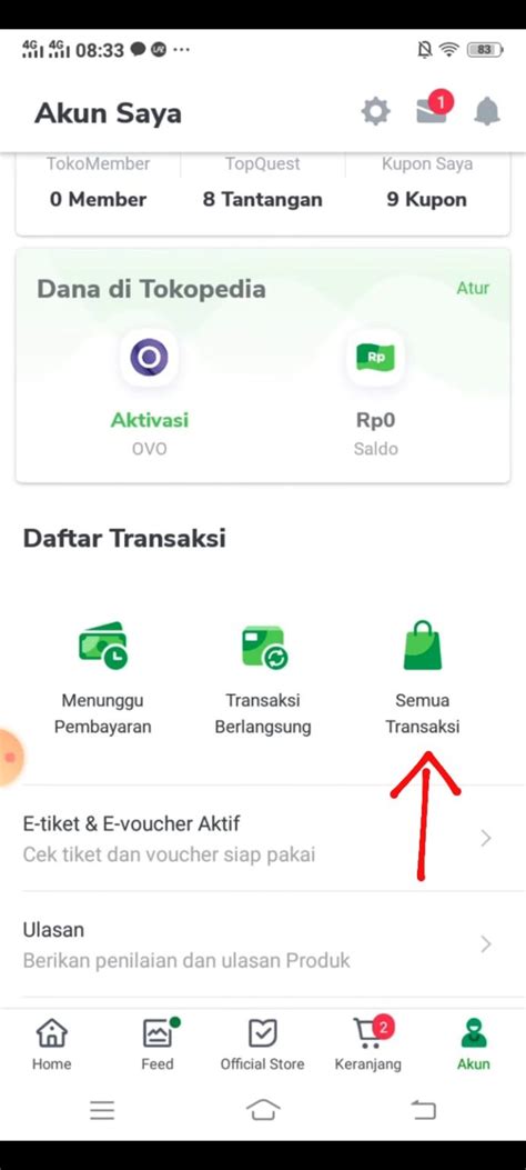 Kelebihan Melihat Daftar Transaksi Pembelian Di Tokopedia