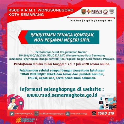 Daftar Online RSUD Krmt Wongsonegoro