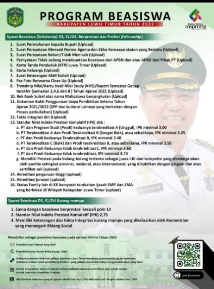 Tujuan Program Beasiswa Luwu Timur